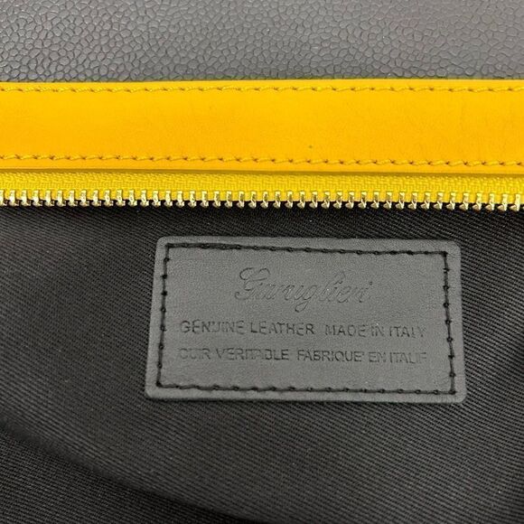 Garuglieri Leather Wristlet Clutch Cosmetic Bag - Picture 5 of 10